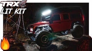 Traxxas TRX4 LED Light Kit Install amp Test [upl. by Akined]