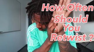 How Often Should You Retwist Your Dreadlocks  The Basics for Beginners [upl. by Yelac]