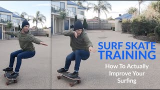 SURF SKATE Tutorial  How To IMPROVE Your Surfing [upl. by Sillad]