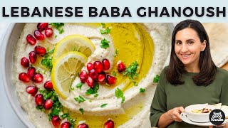 How to Make Baba Ghanoush  Lebanese Eggplant Dip [upl. by Nailliw453]