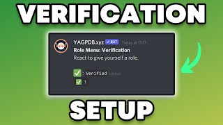 How to Setup a Discord Verification System in 2022 [upl. by Adrian298]