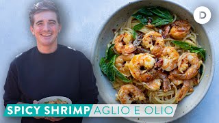 RECIPE QUICK FIX Spicy Shrimp Aglio E Olio [upl. by Atnoved]