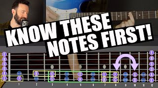 How to QUICKLY Memorize the Fretboard Starting With the E amp A String Notes amp Octaves Guitar Lesson [upl. by Ho]