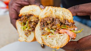 How To Make Chopped Cheese Sandwich New York Deli Style [upl. by Ovid]