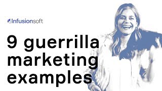 9 guerrilla marketing examples [upl. by Lertnahs468]