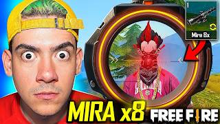 USE LA MIRA x8 POR PRIMERA VEZ EN FREE FIRE   TheDonato [upl. by Lianne543]