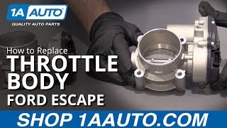 How to Replace Throttle Body 0916 Ford Escape [upl. by Hakkeber]