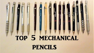 Top 5 Mechanical Pencils Review Pentel Staedtler Rotring [upl. by Aihsar78]