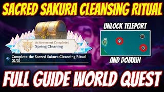 Sacred Sakura Cleansing Ritual FULL GUIDE World Quest  Genshin Impact 20 [upl. by Leterg140]