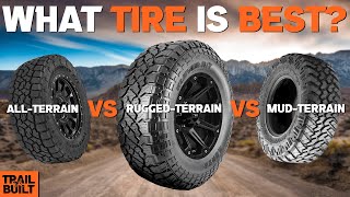 AllTerrain vs Rugged Terrain vs Mud Terrain Tires [upl. by Jacky]