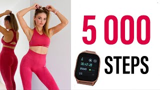 5000 Steps Indoor Workout  Do it twice to get 10000 steps [upl. by Aynosal232]