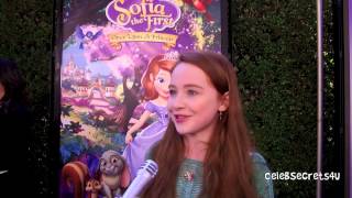 Sabrina Carpenter Interview quotSofia The First Once Upon A Princessquot Premiere [upl. by Telrats]