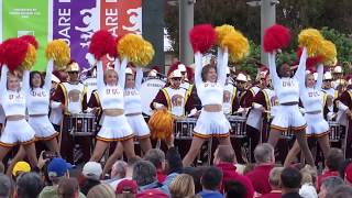 USC Band Pep Rally Union Square San Francisco California 2018 [upl. by Seidler145]