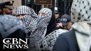 Violent AntiIsrael Protest Erupts at Barnard College [upl. by Samuela]