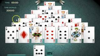 How to Play Pyramid Solitaire [upl. by Ellerahs]