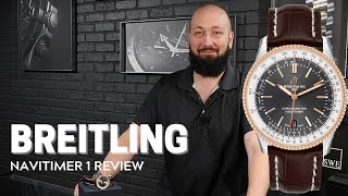 Breitling Navitimer 1 41mm Steel Rose Gold Mens Watch U17326 Review  SwissWatchExpo [upl. by Mure]