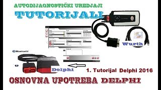 Univerzalna dijagnostika DELPHI Osnovna upotreba Tutorijal 1 [upl. by Simaj]