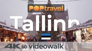 Walking in TALLINN  Estonia 🇪🇪  Old Town After a Snowstorm  4K 60fps UHD [upl. by Mazel721]