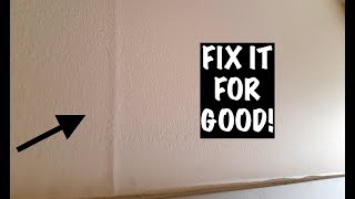 HOW TO REPAIR DRYWALL PEAKED JOINTS [upl. by Mortimer]