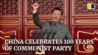 Xi Jinping leads celebrations marking centenary of China’s ruling Communist Party [upl. by Adnah]