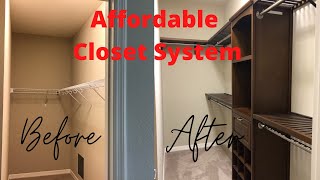 Closet System  Installing an Allen  Roth Closet Organizer [upl. by Laurie]