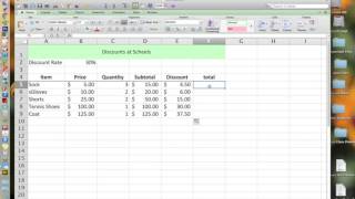 Excel  Calculating Discounts [upl. by Waters]