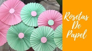 DIY COMO FAZER ROSETAS DE CARTOLINA [upl. by Ursel]