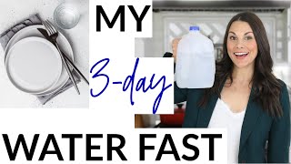 I DID A 3DAY WATER FAST The How Why  Tips From A Dietitian [upl. by Zenitram]