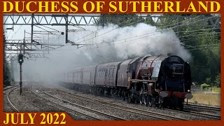 LMS 6233 Duchess of Sutherland Speeding Through Cheshire [upl. by Wichern397]