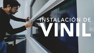 Cómo Instalar Vinil en Vidrio  Rotulación  Arturo Mendez [upl. by Solracesoj]