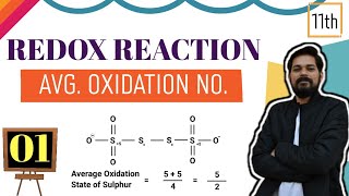 Redox Reactions Mole Concept2 । Class 11 L1  Average Oxidation Number Calculation [upl. by Nalim]