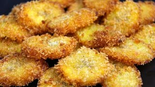 Panko Crusted Fried Plantains  BONUS Recipe  CaribbeanPot com [upl. by Atorod]