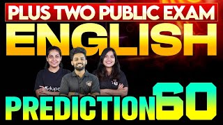 Plus Two Public Exam English  Prediction 60  Eduport Plus Two [upl. by Ennaerb]