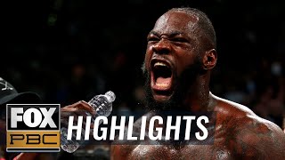 Wilder vs Ortiz II  HIGHLIGHTS  PBC ON FOX [upl. by Einahpets]