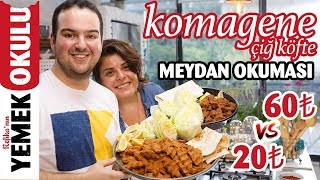 20TL vs 60TL Komagene Çiğ Köfte Challenge Meydan Okuması  Evde Etsiz Çiğ Köfte Tarifi [upl. by Ennayelsel]