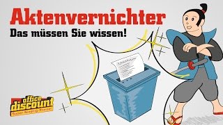 Aktenvernichter Das müssen Sie wissen [upl. by Tatianas]