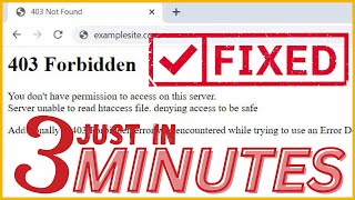 How to Fix 403 Forbidden Error  2Ways to get rid of 403 Forbidden [upl. by Rengia]