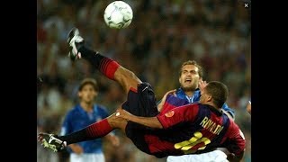 Rivaldo Hat Trick Barcelona x Valencia 2001 [upl. by Woodcock]