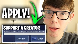 How To Get A Support A Creator Code For Fortnite Full Guide  Fortnite Support A Creator [upl. by Anairuy]