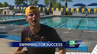 Folsom swimmer follows his dream sets world record at Deaflympics [upl. by Thanasi]