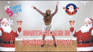 Fun Holiday Dance Choreography to Santa Claus Is Coming To Town [upl. by Hoi26]