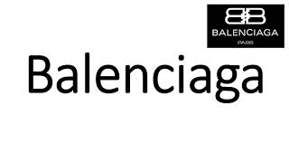 How to Pronounce Balenciaga CORRECTLY [upl. by Cedell]