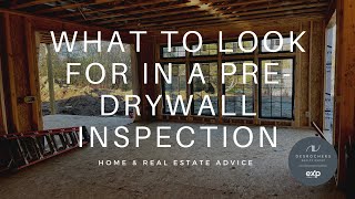 What To Look For in a Pre Drywall Walk Through  Desrochers Realty Group [upl. by Nosyk]