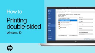 Printing Doublesided with an HP Printer from Windows 10  HP Support [upl. by Jelene]