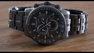 Citizen EcoDrive Perpetual Chrono AT Watch Review CB588755H E660 Movement [upl. by Phelgen]