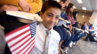 Children become naturalized citizens in special ceremony [upl. by Madden936]