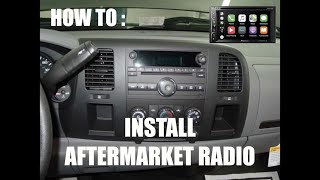 0713 CHEVY GMC AFTERMARKET RADIO INSTALL [upl. by Lj594]