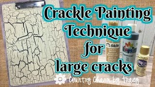 How to Use Crackle Paint to Make Large Cracks  Please Read Pinned Comment for an Update [upl. by Alley]