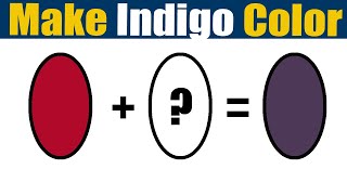 How To Make Indigo Color  What Color Mixing To Make Indigo [upl. by Vladamar]