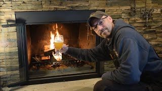 How to Start a Fire in the Fireplace The EASY WAY [upl. by Fiel965]